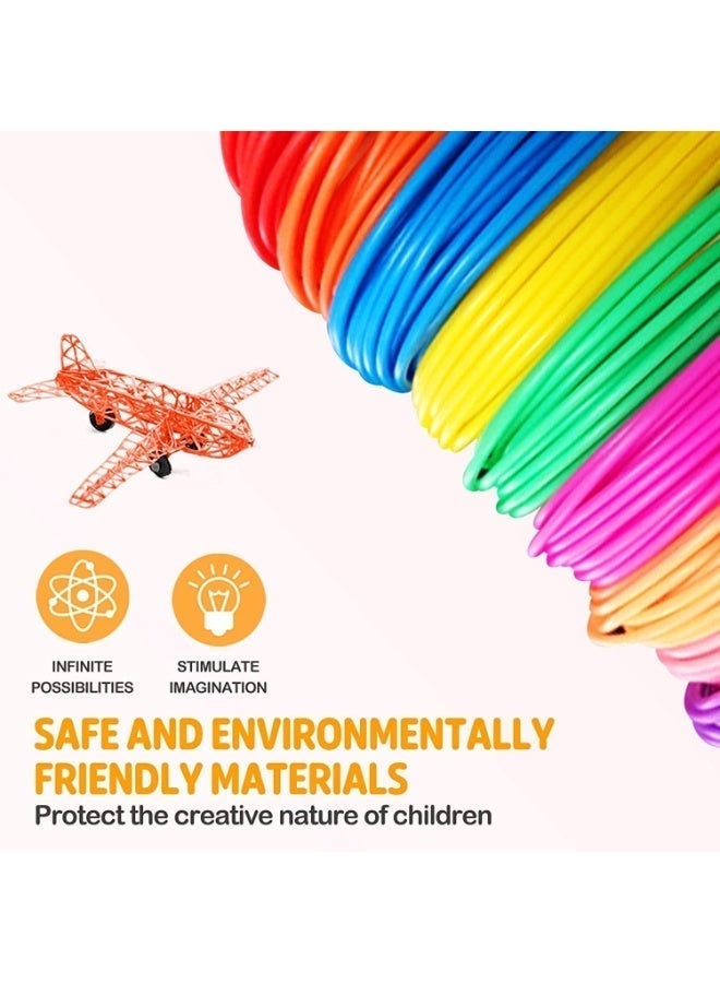 ChicAbode 3D Pen Filament Refill ABS, 1.75mm, 20 Random Colors (5 Meters Total), Non-Toxic and Safe 3D Printing Material, Compatible with Most 3D Pens, Smooth Flow, Great for Kids, DIY, and Art Projects - Image 5